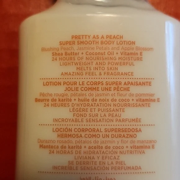 **5 for $20 Bath and Body Works Pretty as a Peach Body Lotion - Picture 4 of 5